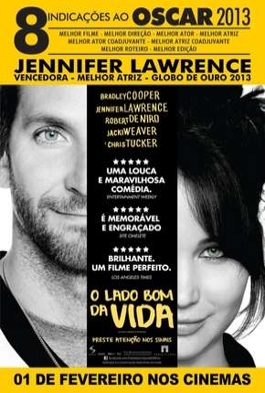 Filme O Lado Bom da Vida - Silver Linings Playbook Dublado / Dual Áudio