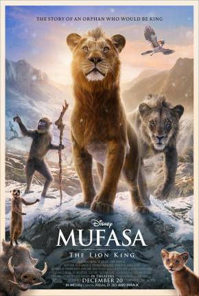 Filme Mufasa - O Rei Leão Dublado / Dual Áudio